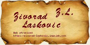 Živorad Lasković vizit kartica